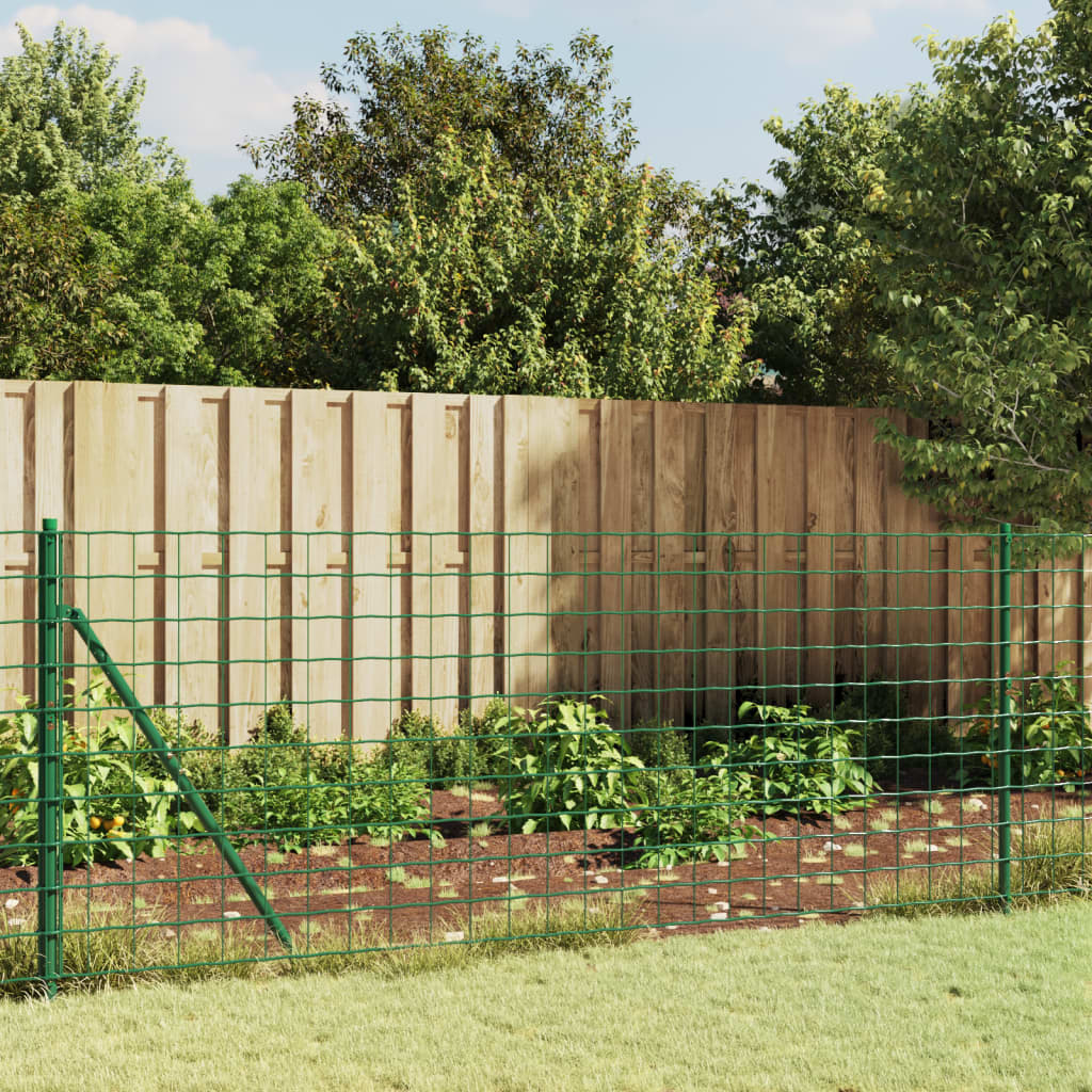 Vidaxl draadgaashek met grondankers 0,8x10 m groen