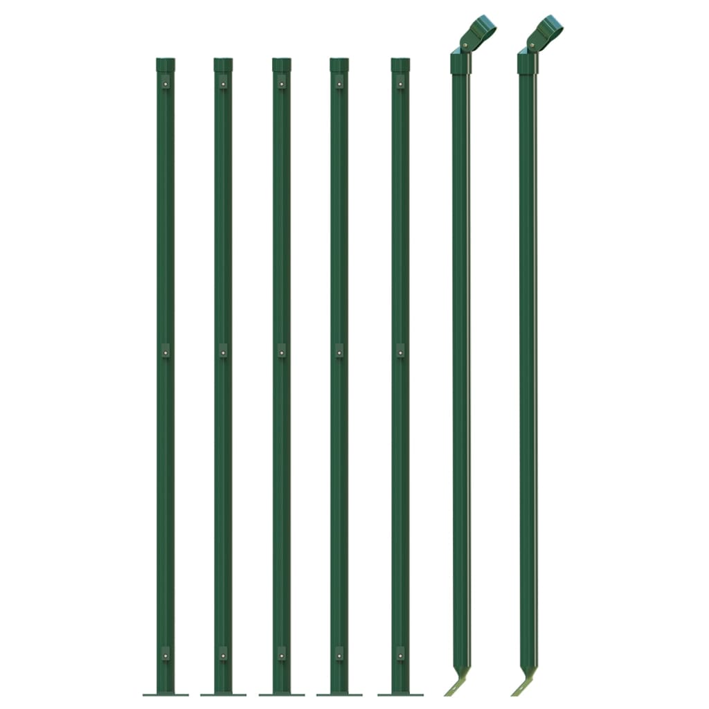 Vidaxl Mesh hegn med flange 1x10 m grøn
