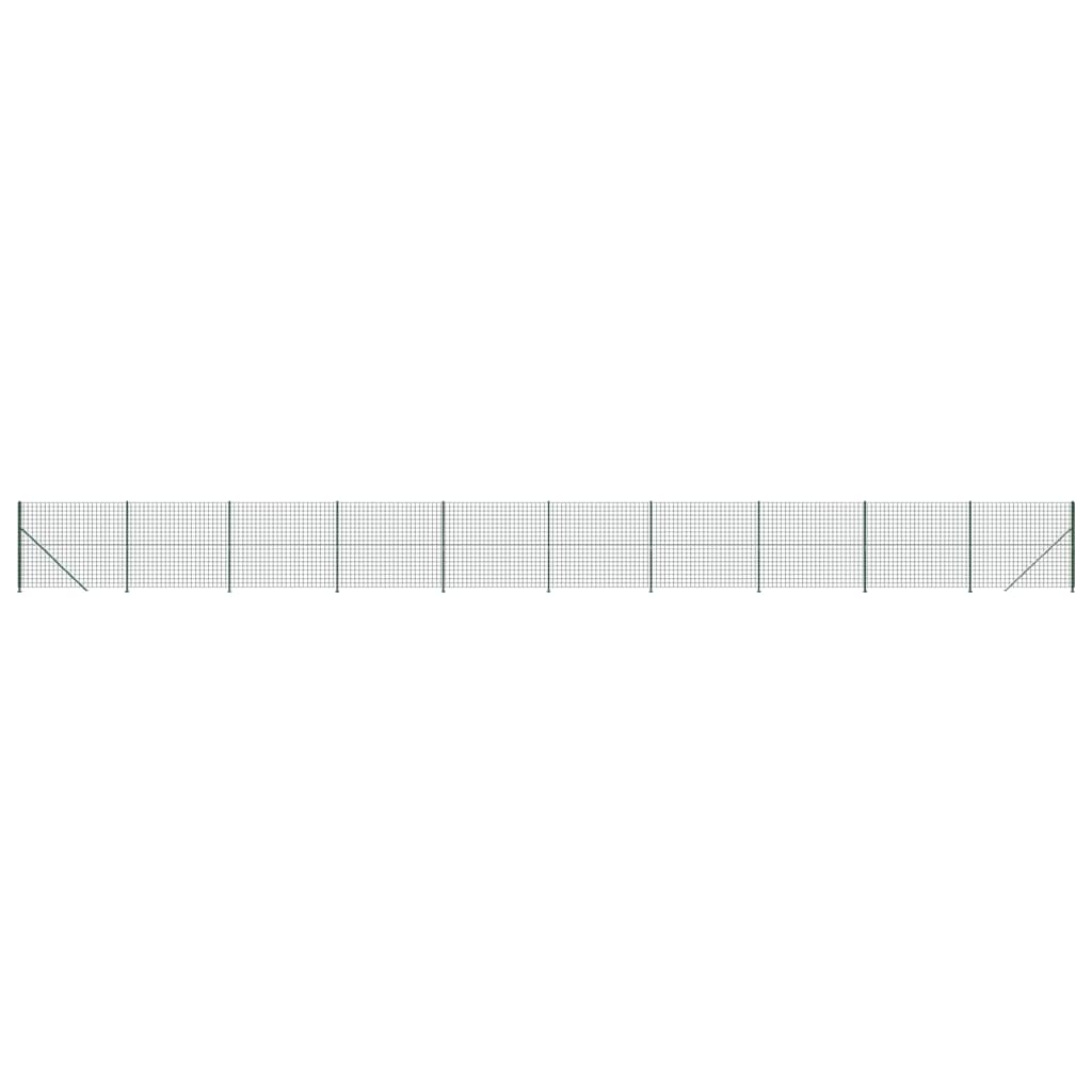 Vidaxl trådnethegn med flange 1,8x25 m grøn