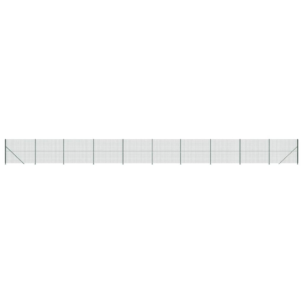 Vidaxl trådnethegn med flange 2,2x25 m grøn