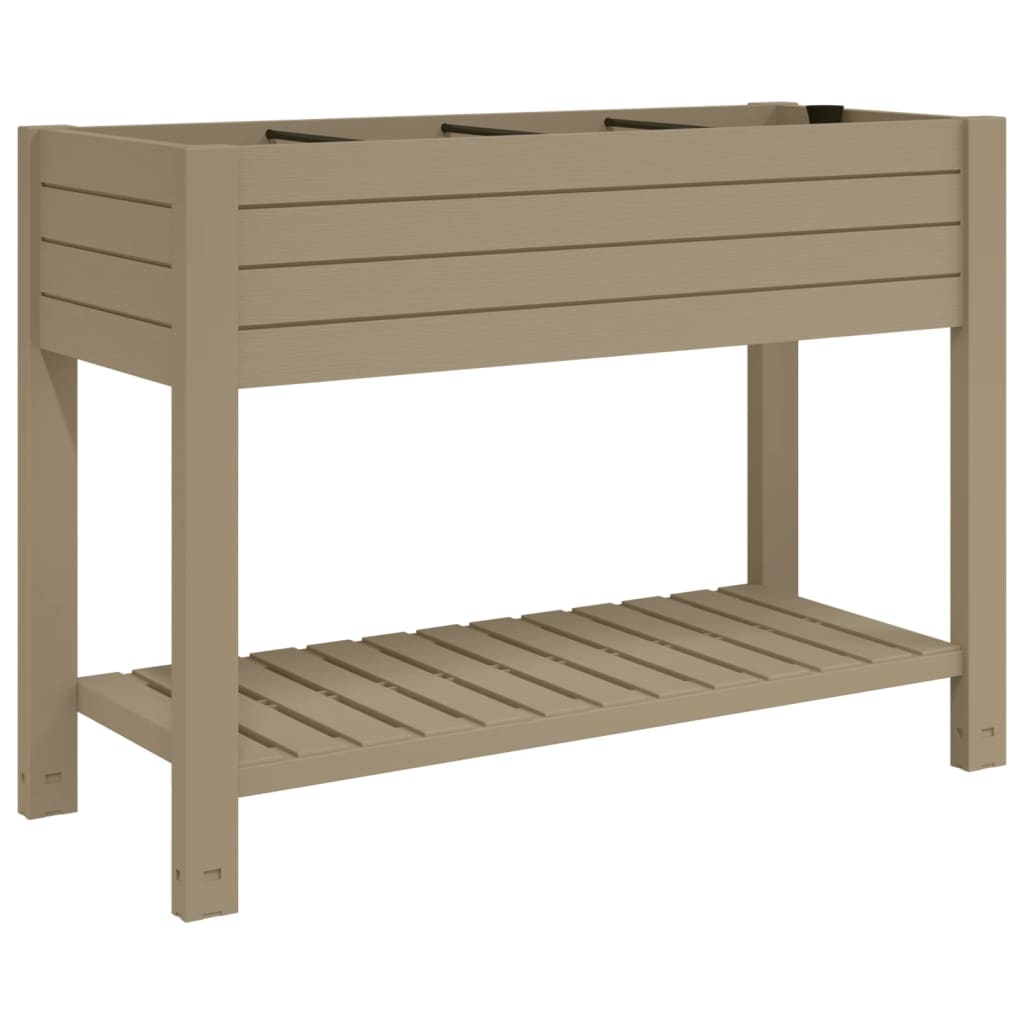 Vidaxx planter hævet 110x45x79 cm polypropylen lysebrun