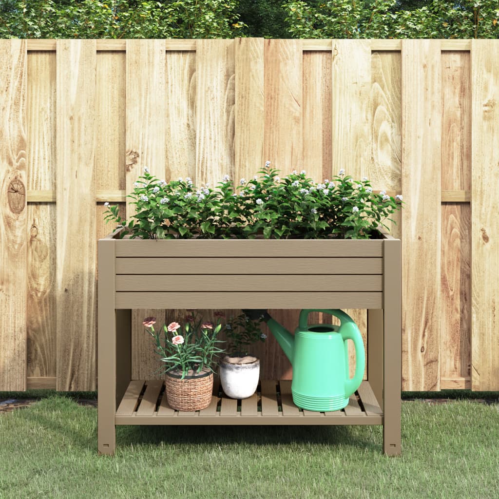 Vidaxx planter hævet 110x45x79 cm polypropylen lysebrun