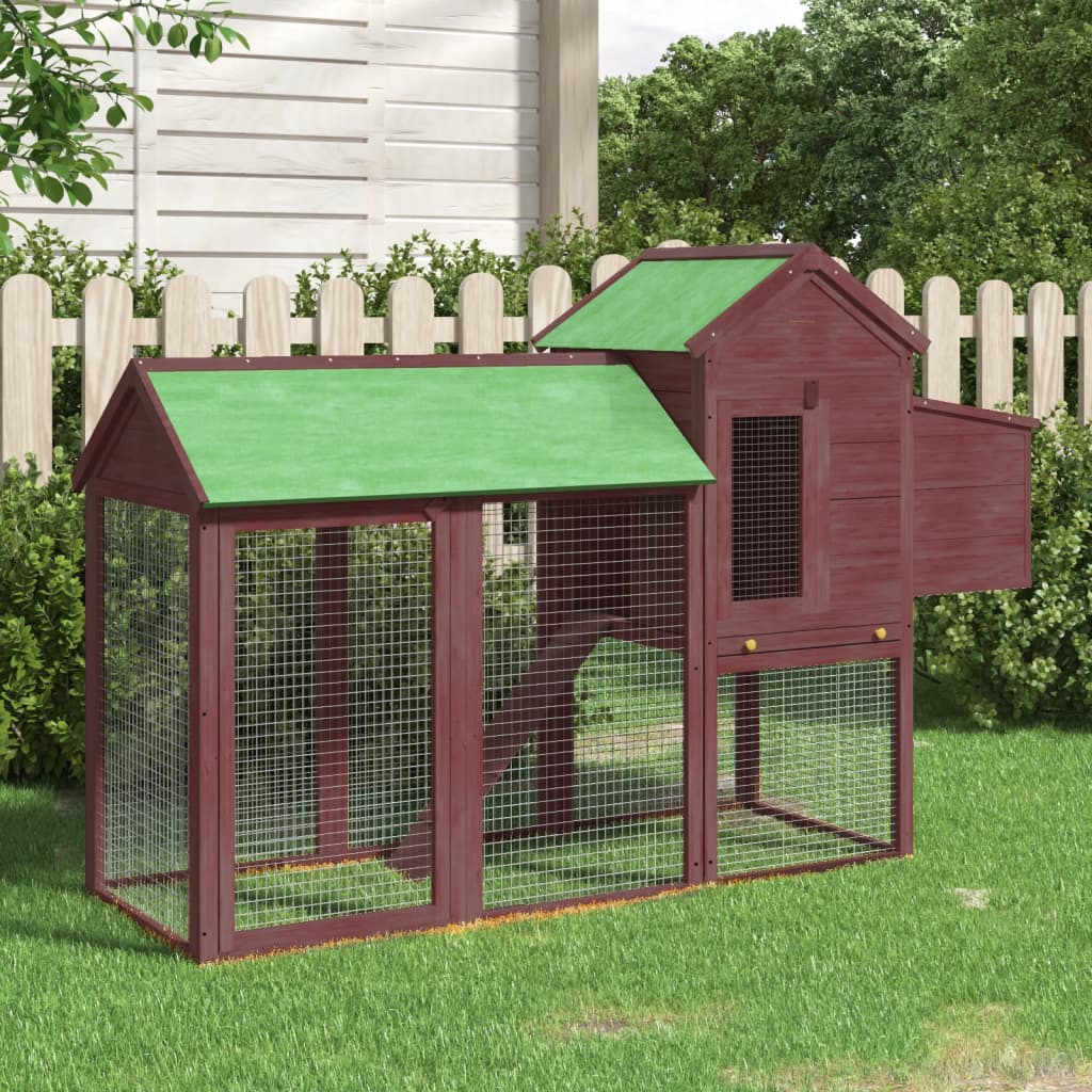 VIDAXX CHOLICHOOP 193X65X117 CM SOLID PINE TRÆ MOCHA Farvet
