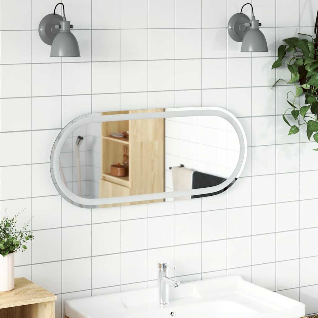 Vidaxx badeværelsesspejl LED oval 90x40 cm