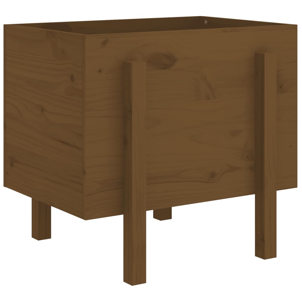 VIDAXX 810552 PLANTER 62X50X57 CM SOLID PINE WOOD HONEY BROW