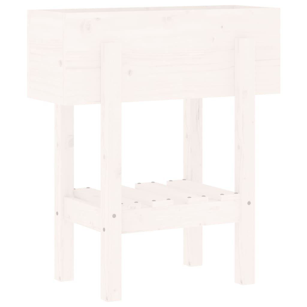 Vidaxx planter 62x30x69 cm fast fyrretræ hvid