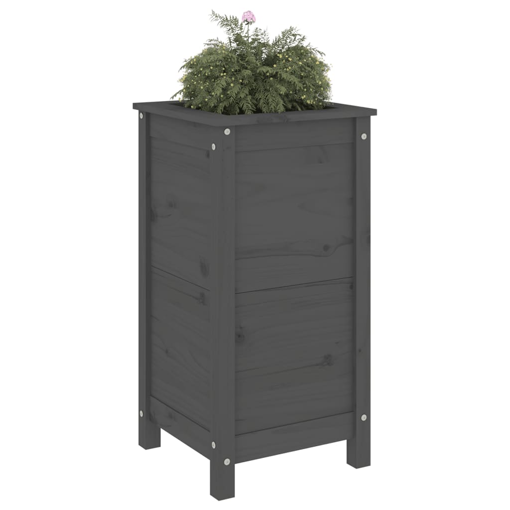 Vidaxx planter 40x40x78 cm fast fyrretræ grå