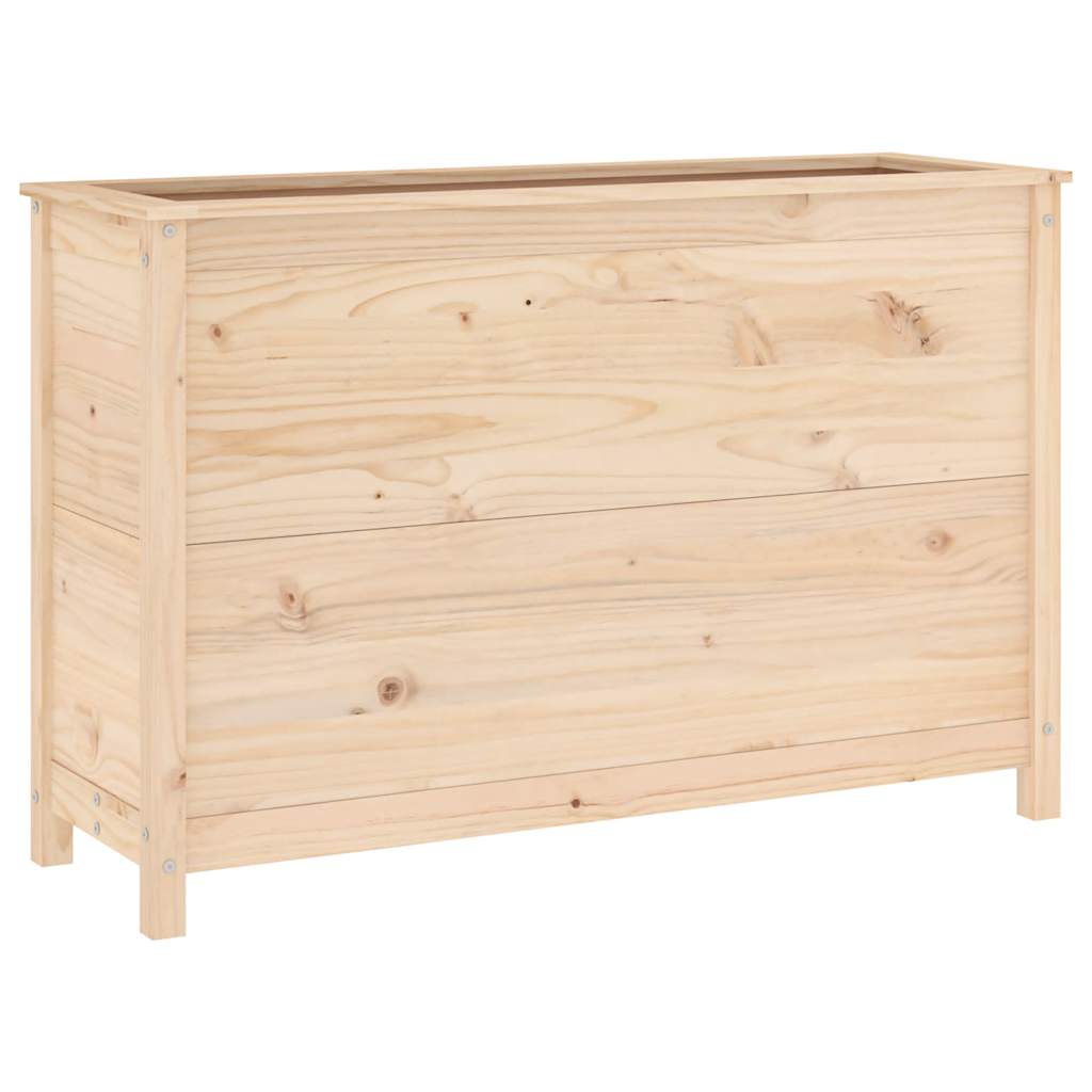Vidaxl plantenbak verhoogd 119,5x40x78 cm massief grenenhout