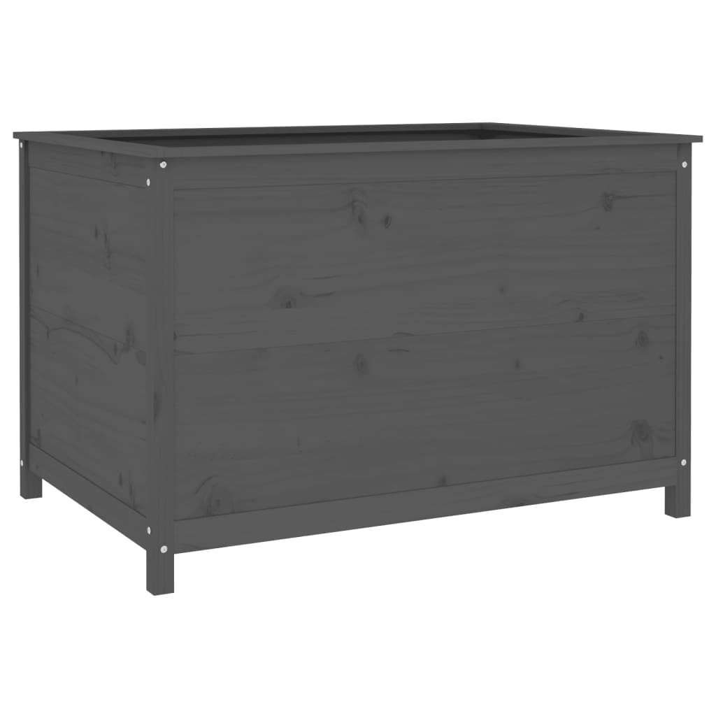 Vidaxx planter hævet 119,5x82,5x78 cm fast fyrretræ grå