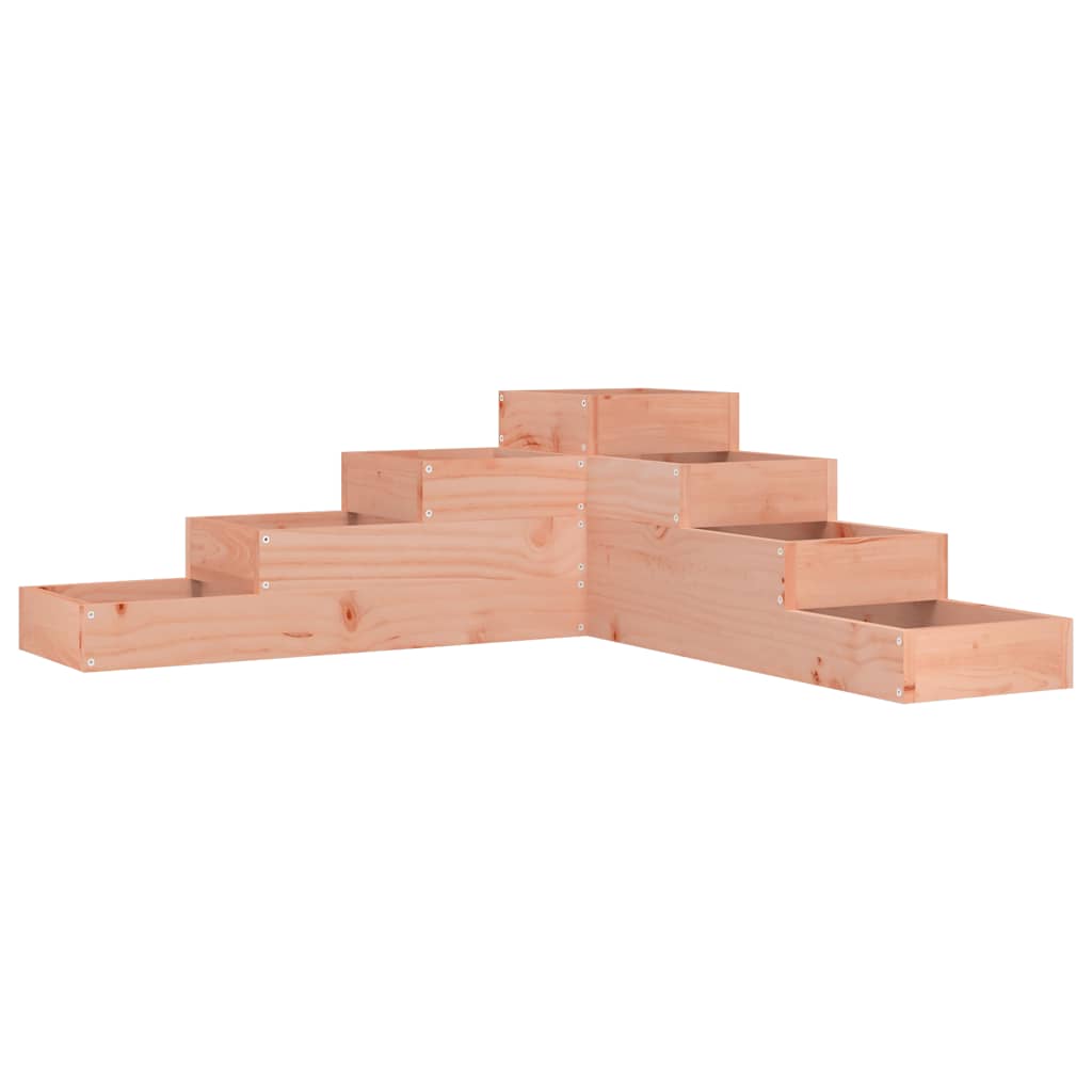 Vidaxl plantenbak 4-laags 106x104,5x36 cm massief douglashout