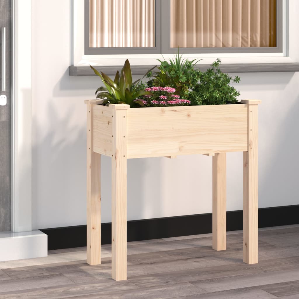 Vidaxx planter med foring 71x37x76 cm fast fyrretræ