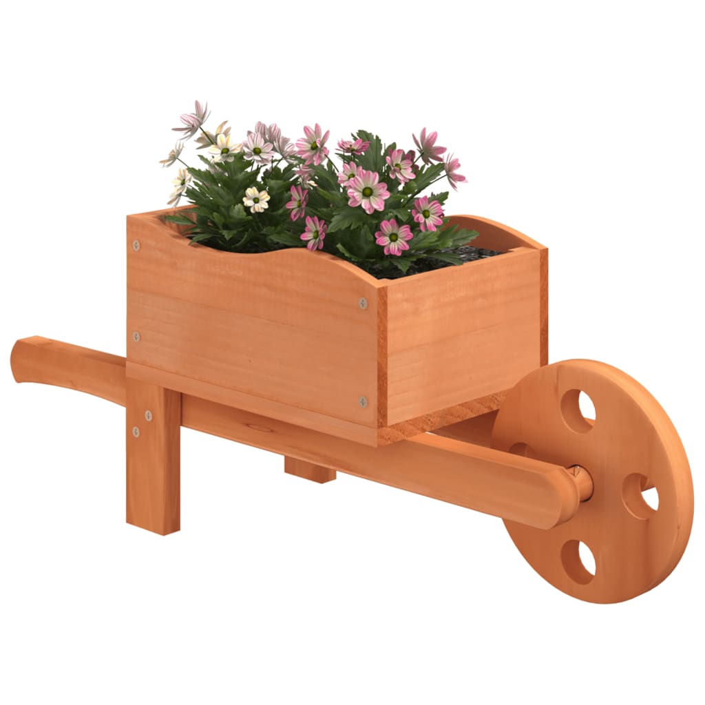 VIDAXX Planters Wheelbarrow 2 PCS 47x15x19 cm Solid fyrretræ