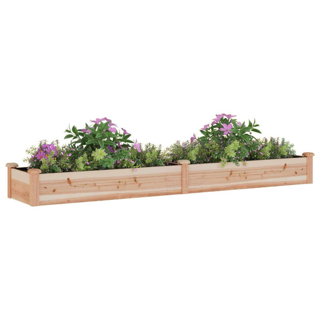 Vidaxx planter hævet med foring 240x45x25 cm fast fyrretræ