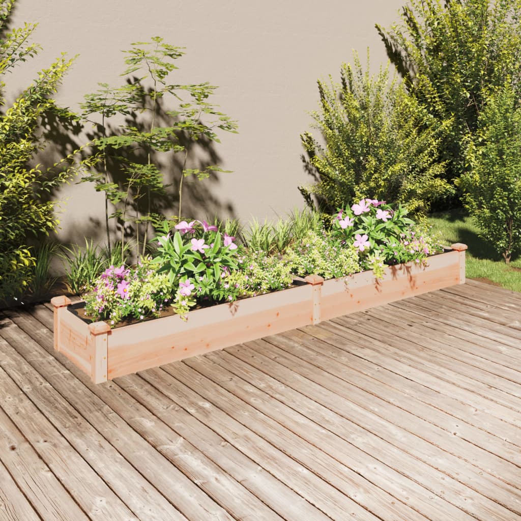 Vidaxx planter hævet med foring 240x45x25 cm fast fyrretræ