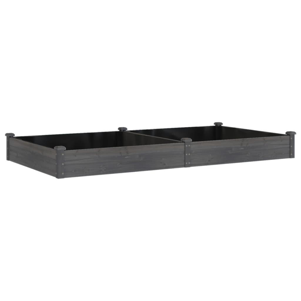 Vidaxx planter hævet med foring 240x120x25 cm fyrretræ