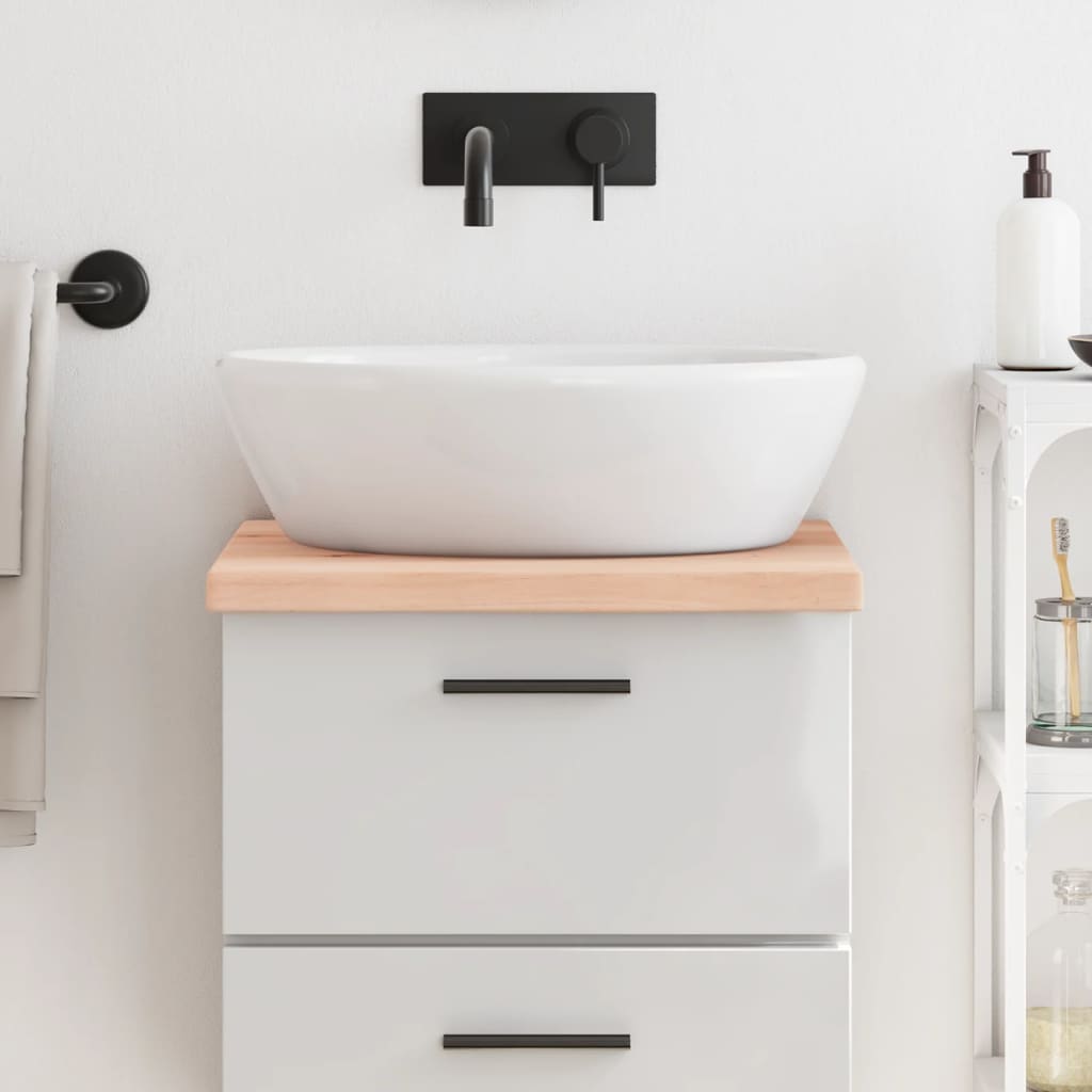 Vidaxx Washbasin Top 40x50x (2-4) cm ubehandlet fast træ