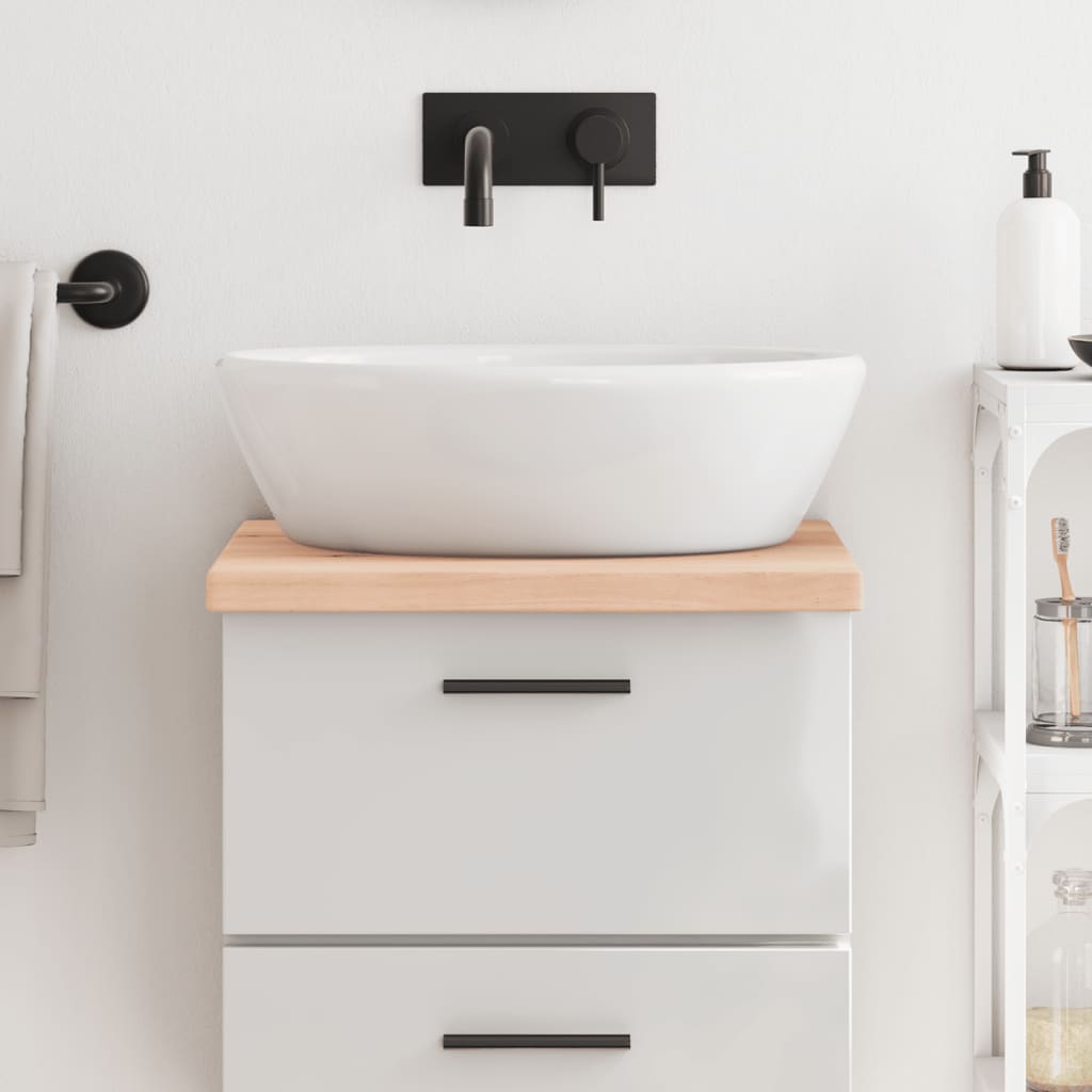 Vidaxx Washbasin Top 40x60x (2-4) cm ubehandlet fast træ