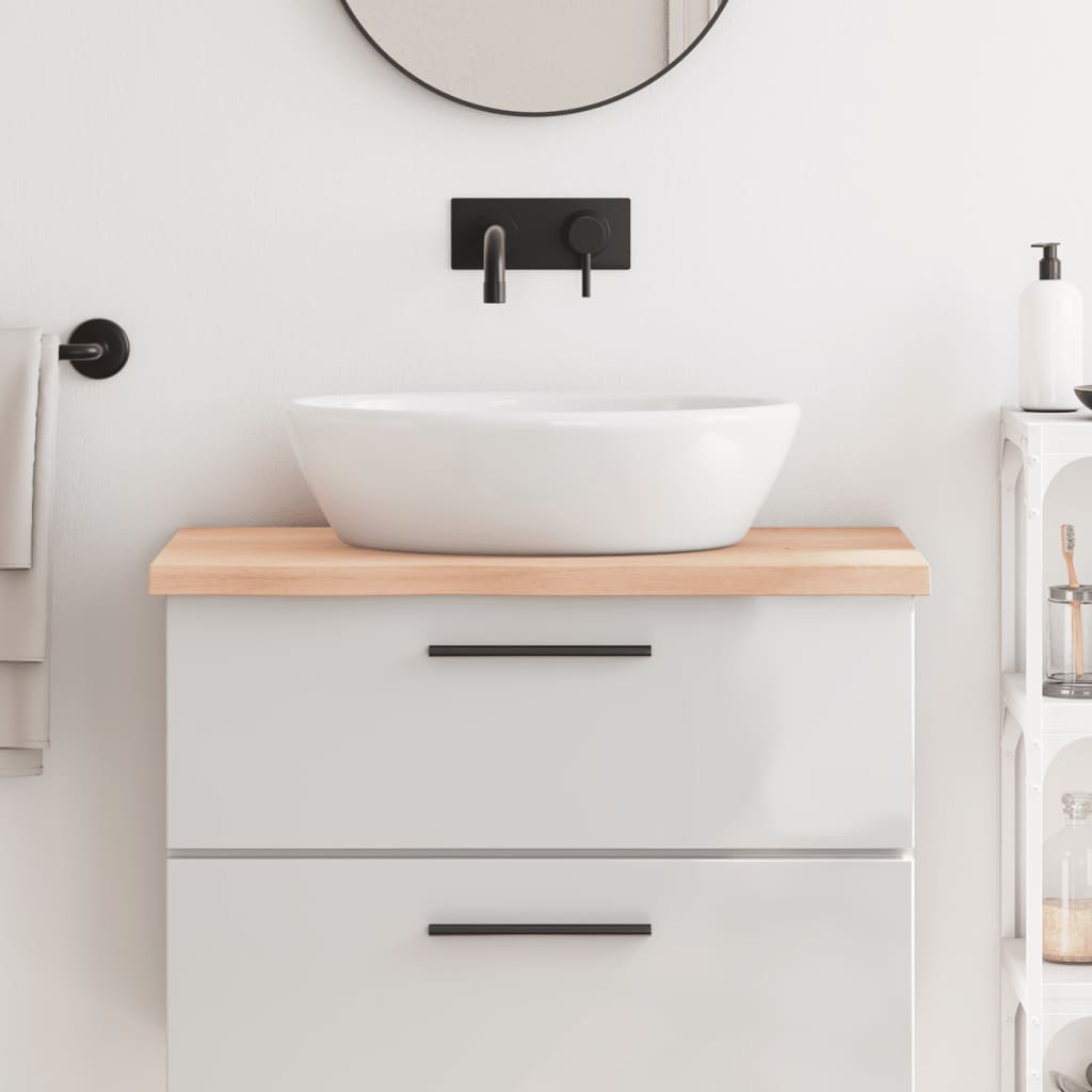 Vidaxx Washbasin Top 80x60x (2-4) CM Ubehandlet fast træ