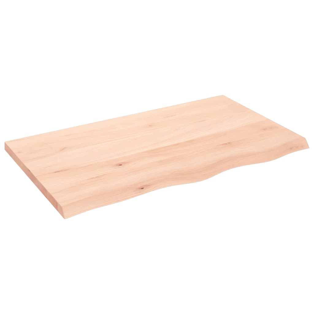 Vidaxx Washbasin Top 100x60x (2-4) cm ubehandlet fast træ