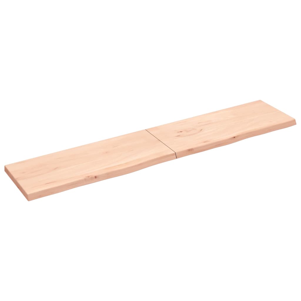 Vidaxl Washbasin Top 200x40x (2-4) cm ubehandlet fast træ