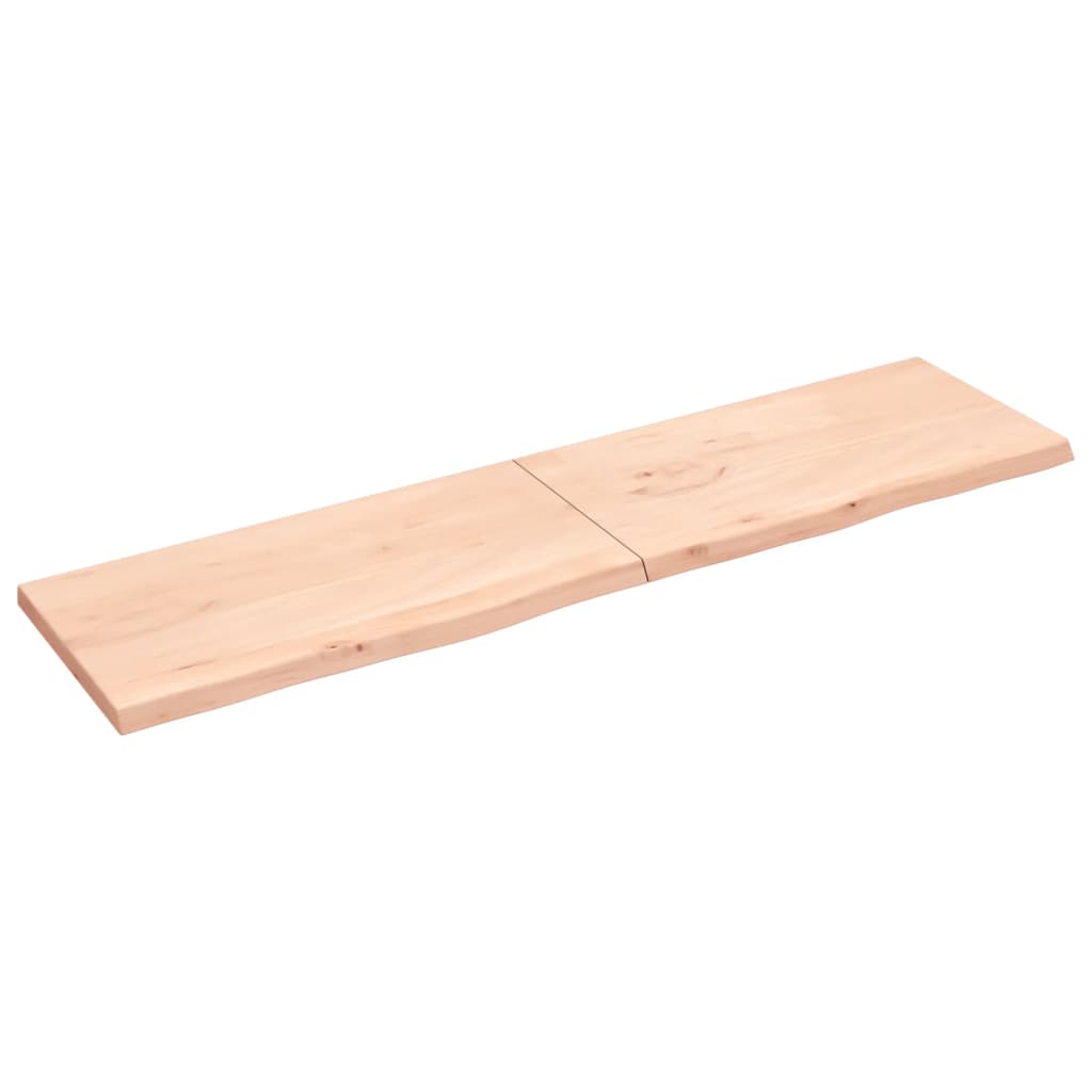 Vidaxl Washbasin Top 200x50x (2-4) cm ubehandlet fast træ