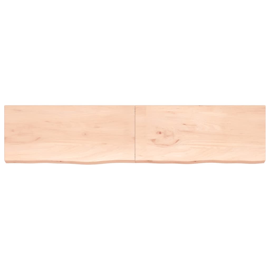 Vidaxx Washbasin Top 220x50x (2-6) cm ubehandlet fast træ