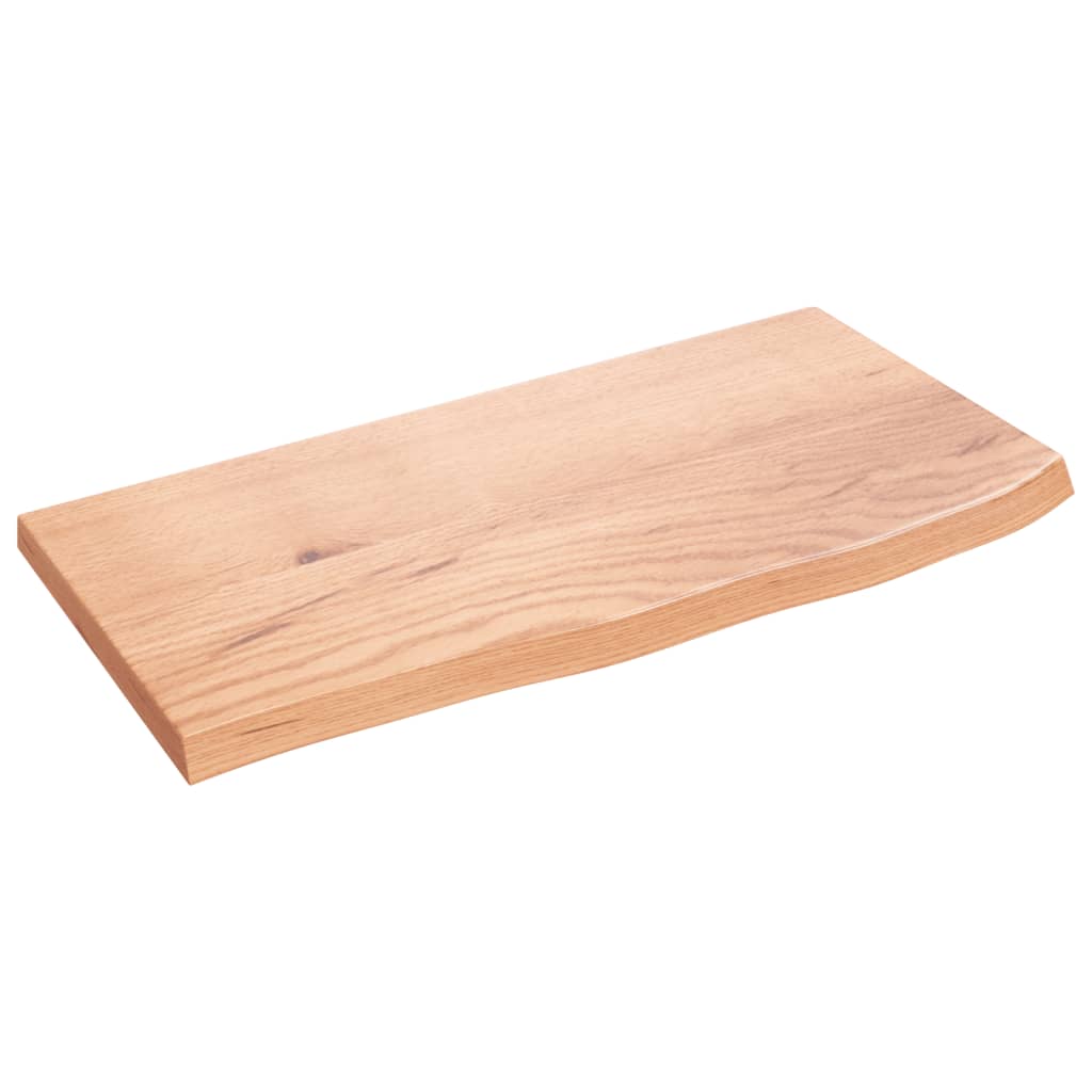 Vidaxx Washbasin Top 60x30x2 behandlet solid træ lysebrun
