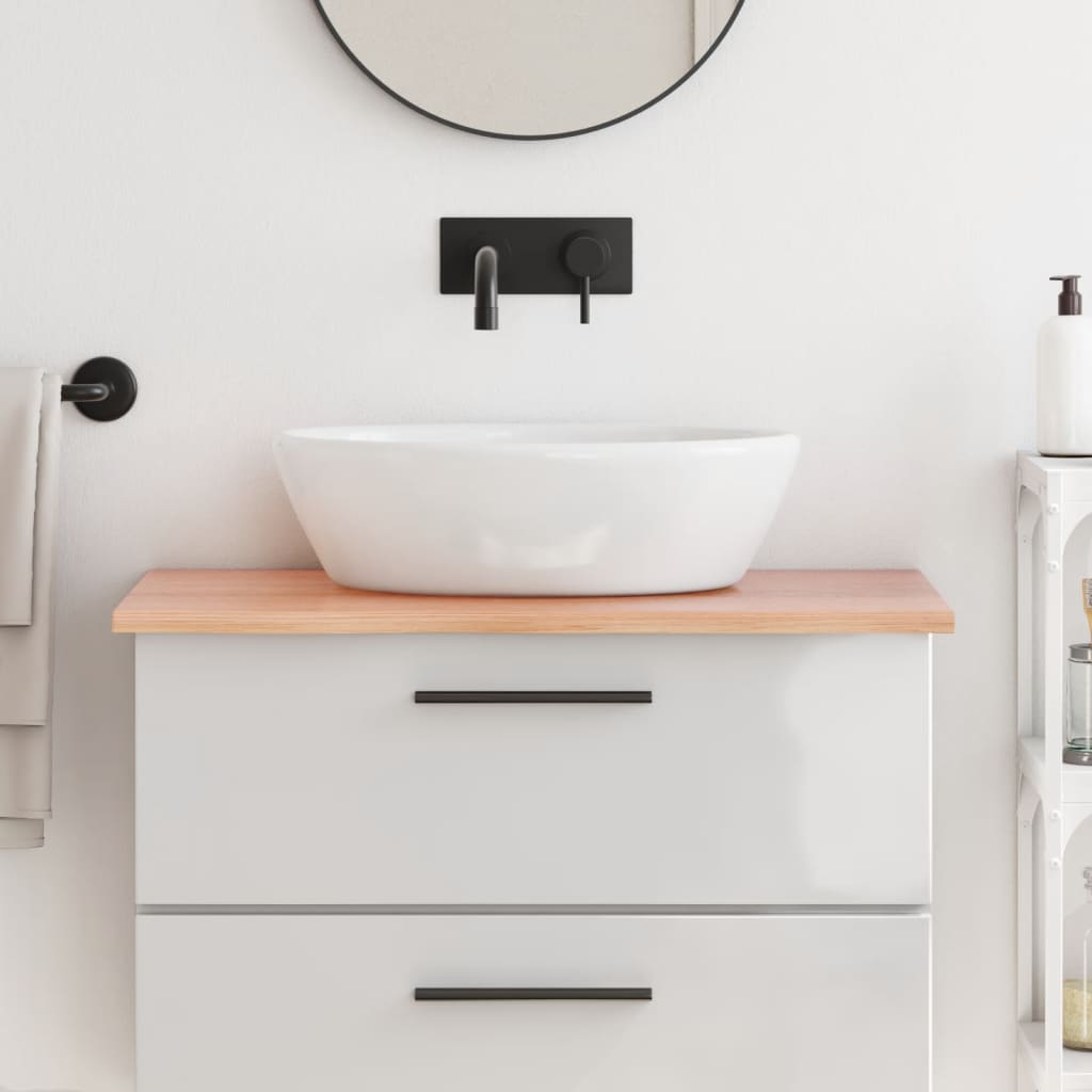 Vidaxx Washbasin Top 80x60x2 behandlet solid træ lysebrun