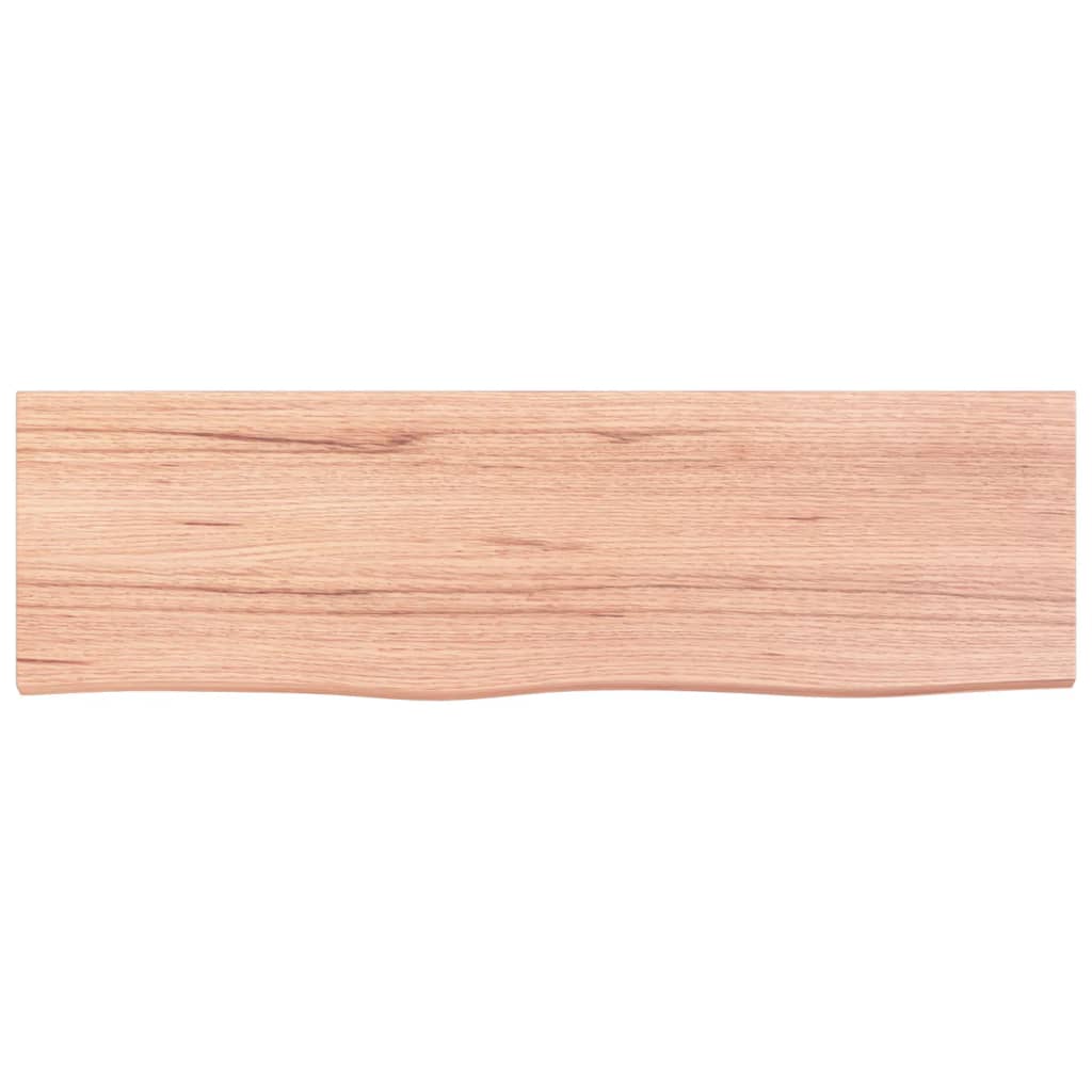 Vidaxx Washbasin Top 100x30x (2-4) cm behandlet solid træ lysebrun