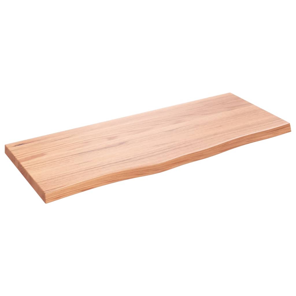 Vidaxx Washbasin Top 100x40x (2-4) cm behandlet solid træ lysebrun