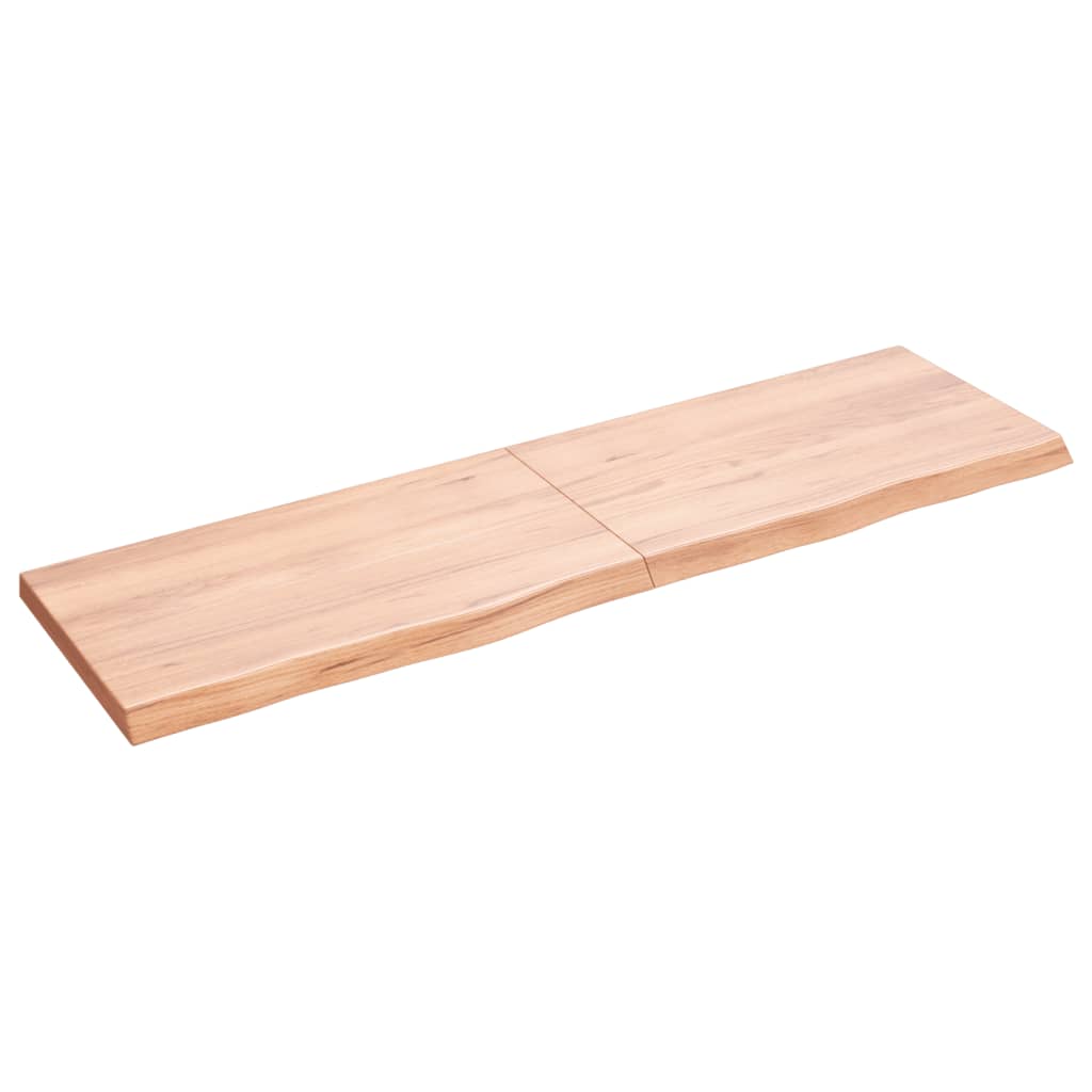 Vidaxx Washbasin Top 140x40x (2-4) cm behandlet fast træ lysebrun