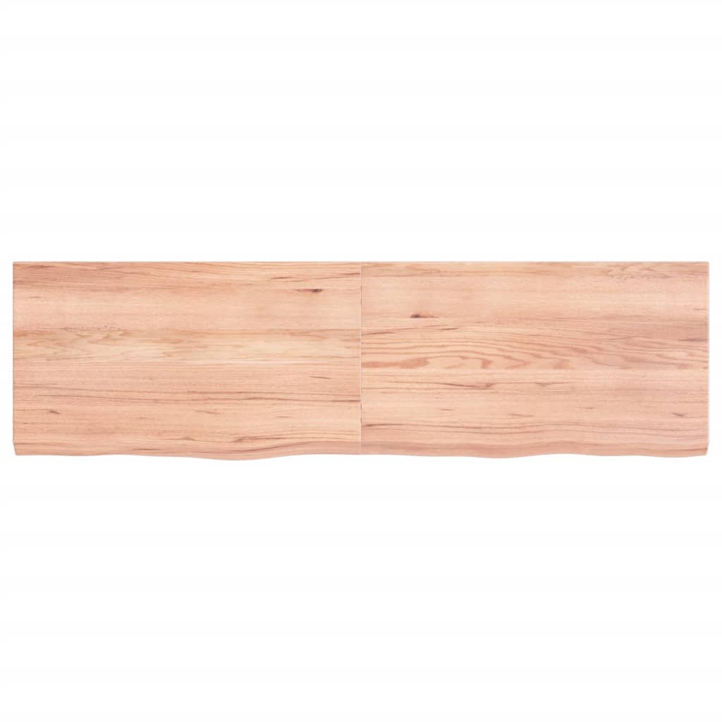 Vidaxx Washbasin Top 140x40x (2-4) cm behandlet fast træ lysebrun