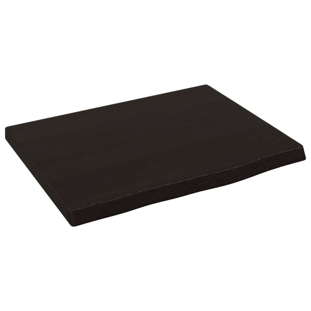 Vidaxx håndvasktop 40x30x2 cm behandlet massivt træ mørkebrun