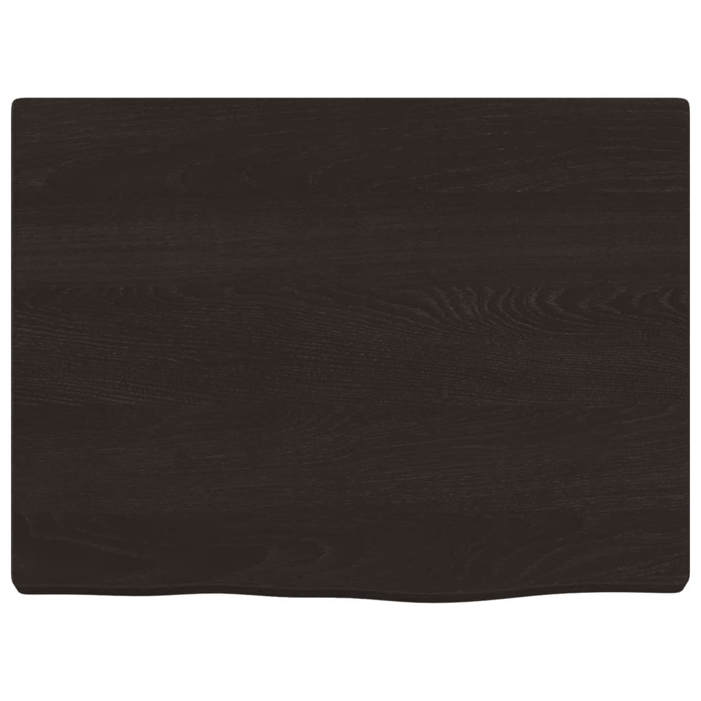 Vidaxx håndvasktop 40x30x2 cm behandlet massivt træ mørkebrun