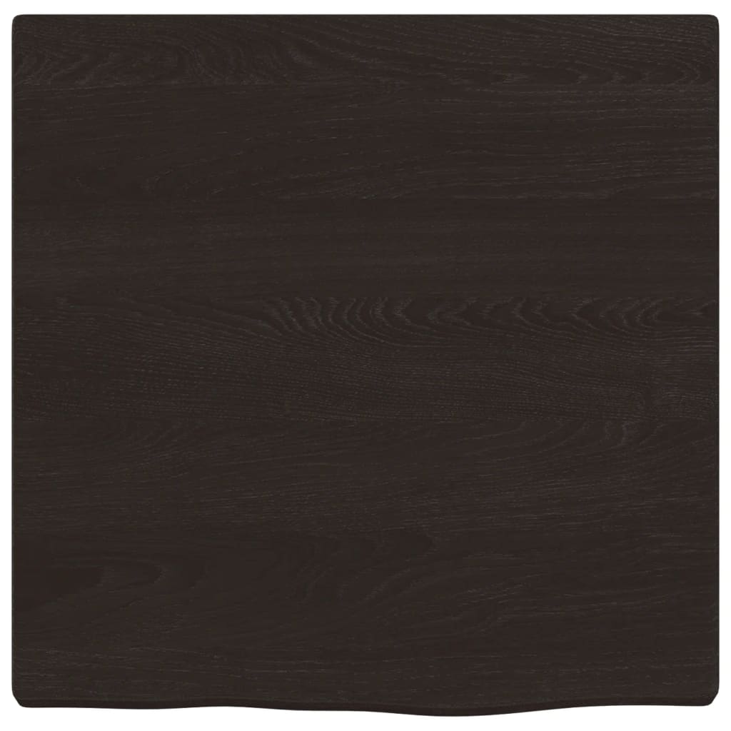 Vidaxx håndvasktop 40x40x2 cm behandlet massivt træ mørkebrun