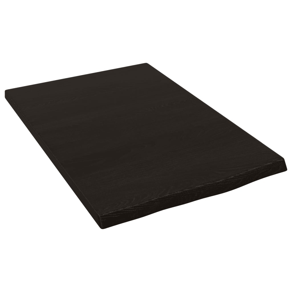 Vidaxx Washbasin Top 40x60x2 cm behandlet massivt træ mørkebrun