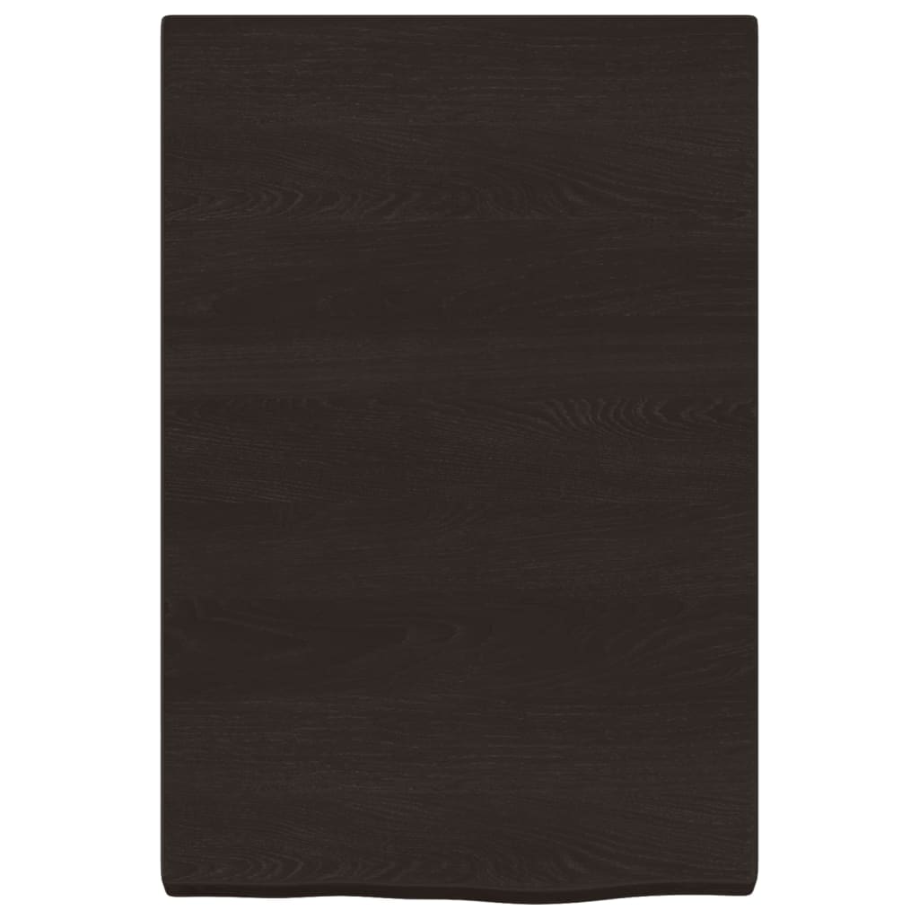 Vidaxx Washbasin Top 40x60x (2-4) cm behandlet massivt træ mørkebrun