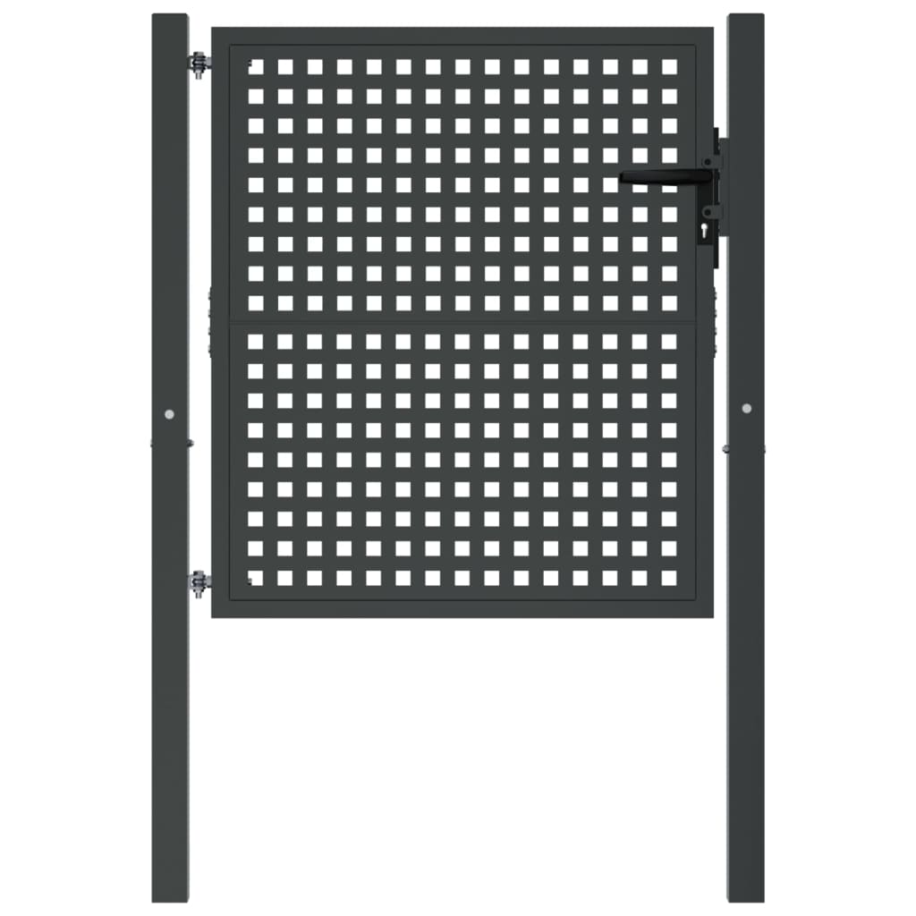 Vidaxl Gate 105x150 cm stål antracit