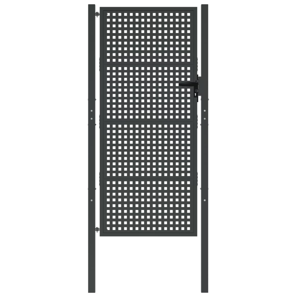 Vidaxl Gate 105x250 cm stål antracit