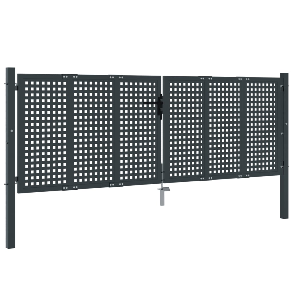 Vidaxl Gate 300x150 cm stål antracit