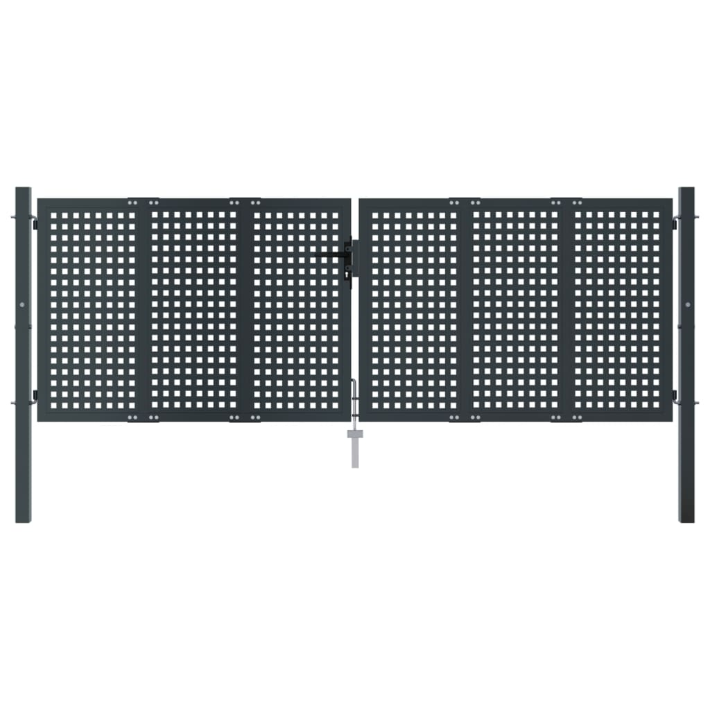 Vidaxl Gate 300x150 cm stål antracit