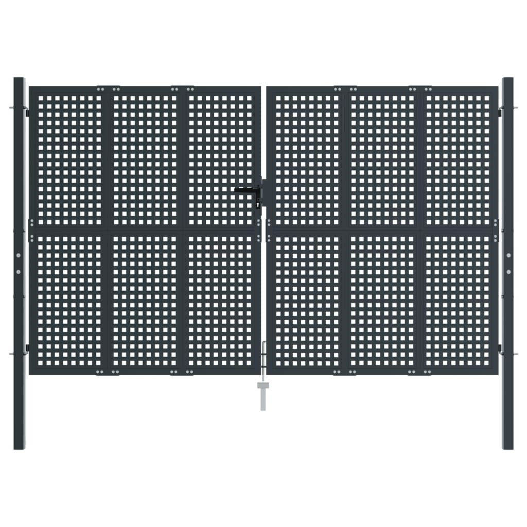 Vidaxl Gate 300x200 cm stål antracit