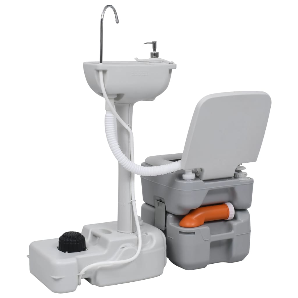 Vidaxl camping toilet og vask med vandtank