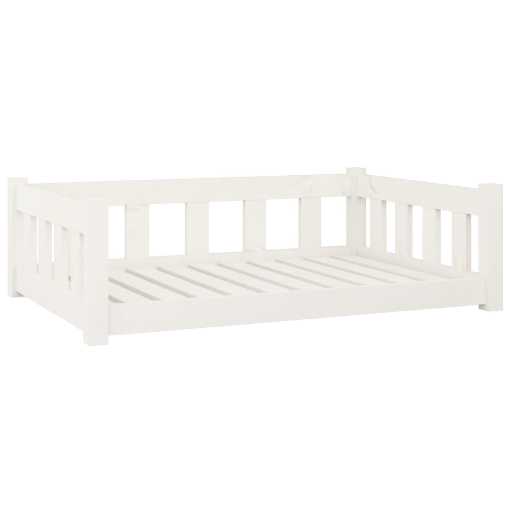 Vidaxl Dog Basket 95.5x65.5x28 cm Solid Pine White White