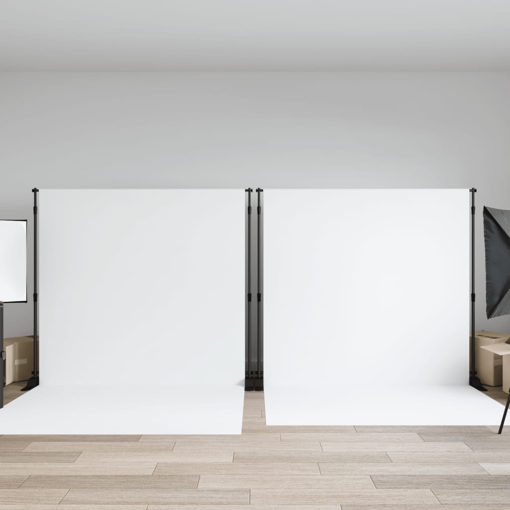 Vidaxx baggrundsstativer 2 stk 305x243 cm stål sort