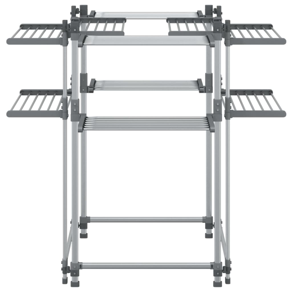 VidaXL vasketøjstativ 107x107x120 cm aluminium