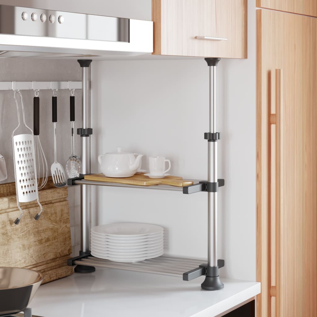 Vidaxl Køkkenet 50x25x (50-70) cm aluminium