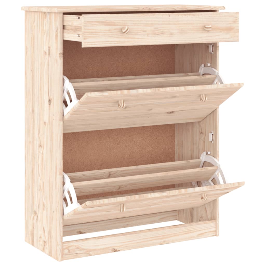 VIDAXX SHOE CABINET ALTA 77X35X96 CM SOLID PINE WOOD