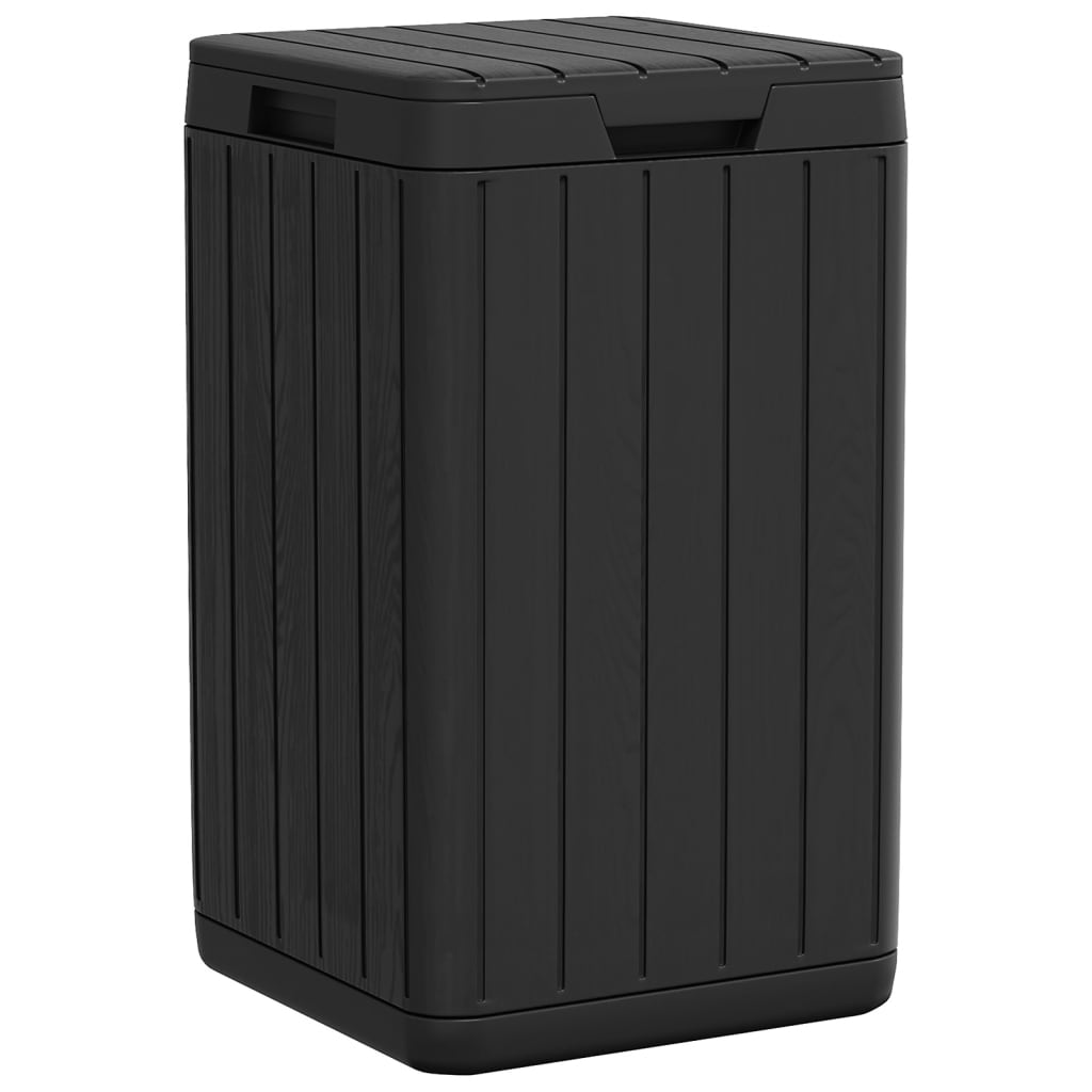 Vidaxl Garden Waste Bin 38x38x65 cm Polypropen Anthracite -farvet
