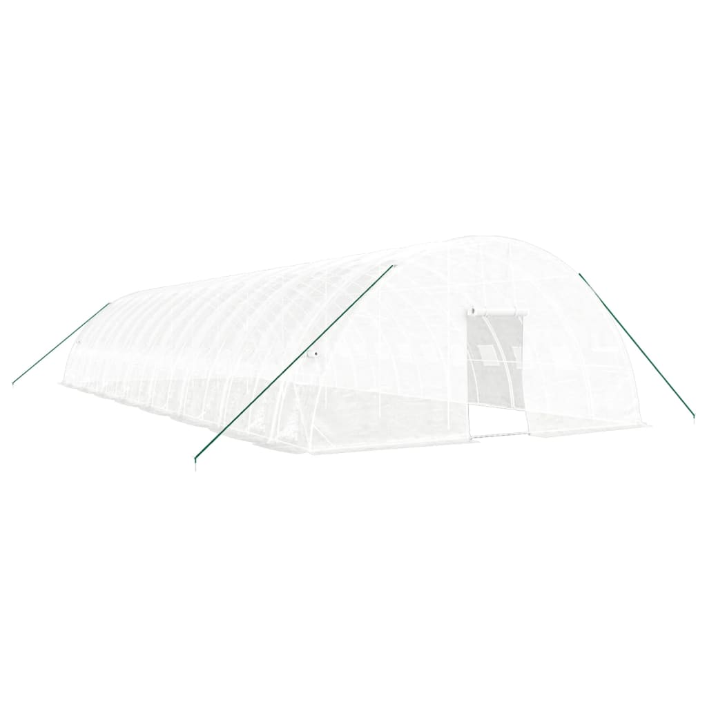 Vidaxl Garden Greenhouse med stålramme 96 m² 16x6x2,85 m hvid